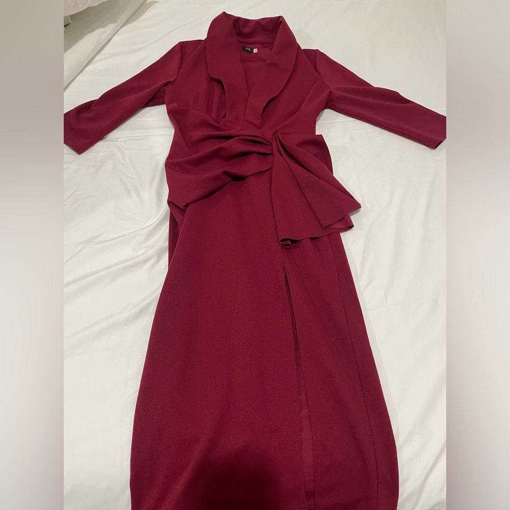 Red River Island maxi dress with pleated details